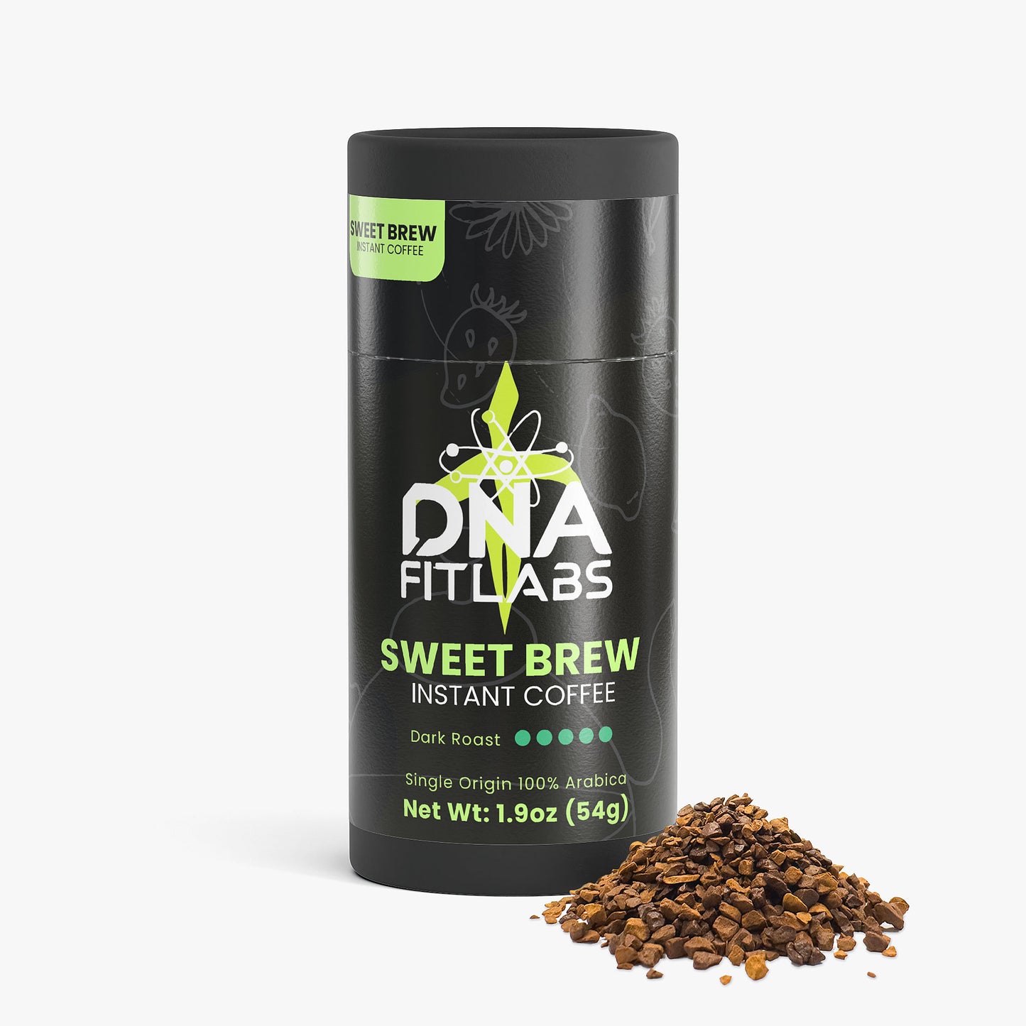 DNA FitLabs Sweet Brew Instant Coffee (Dark Roast)