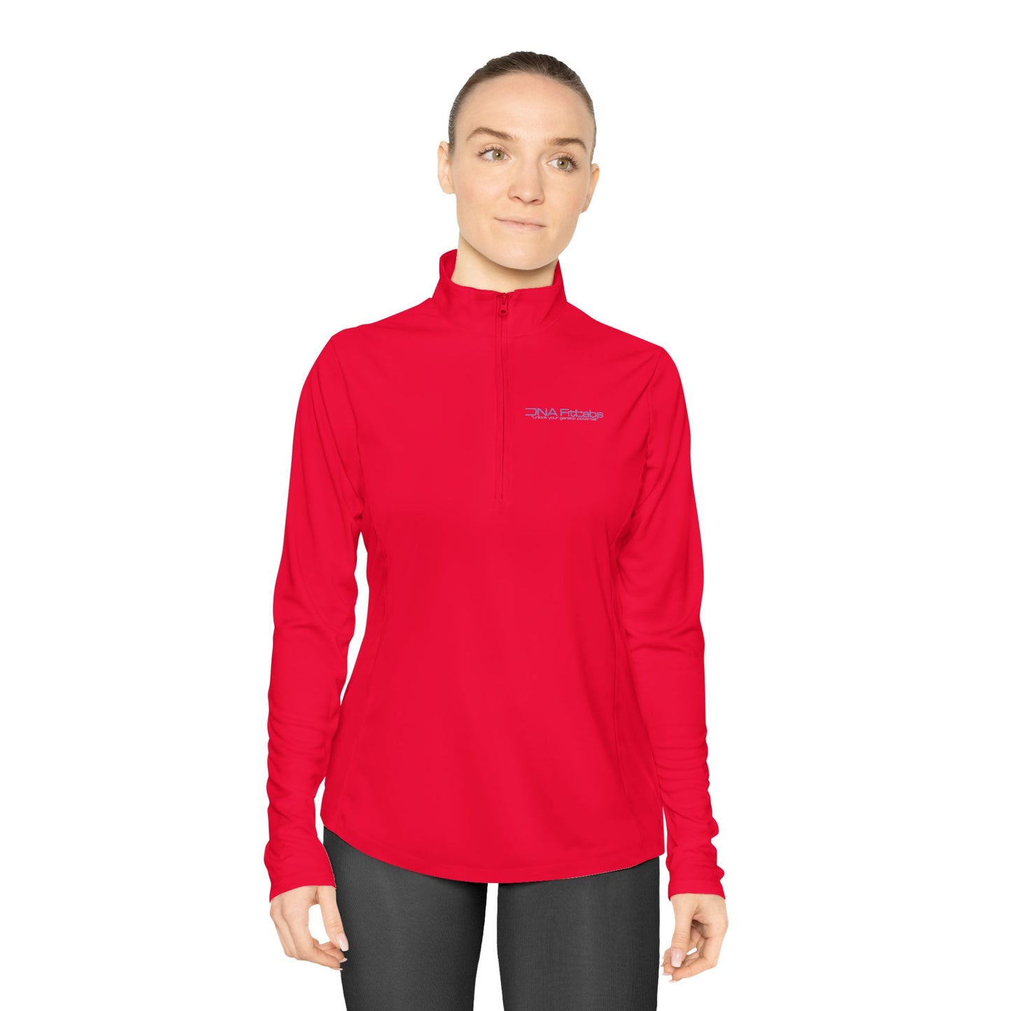 Ladies Quarter-Zip Pullover, Stylish Activewear, Comfort Layer, Sports Gift, Casual Chic Top, Fitness Apparel