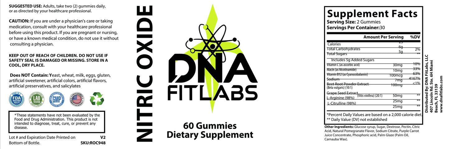 Premium Nitric Oxide Gummies