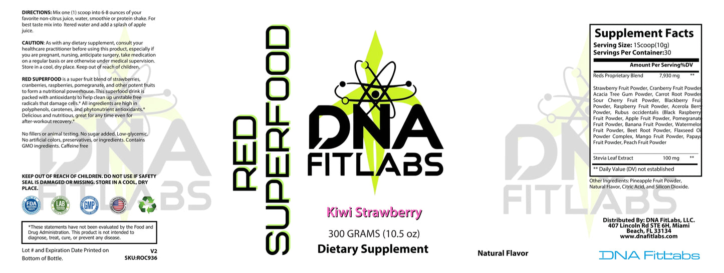 Red Superfood - Kiwi Strawberry