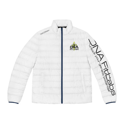DNA Fit Labs Men's Puffer Jacket - Unlock Your Genetic Potential