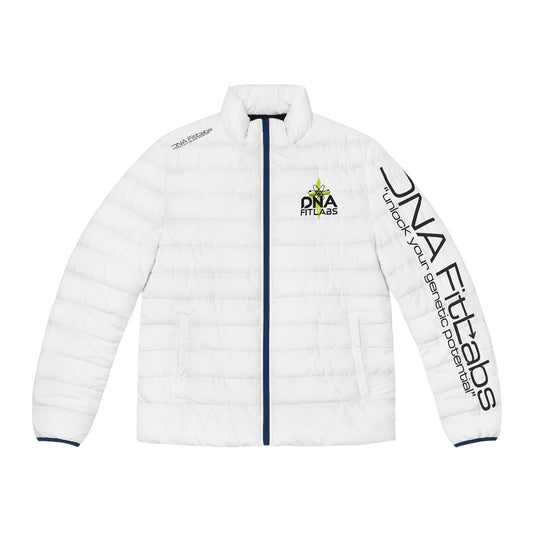 DNA Fit Labs Men's Puffer Jacket - Unlock Your Genetic Potential