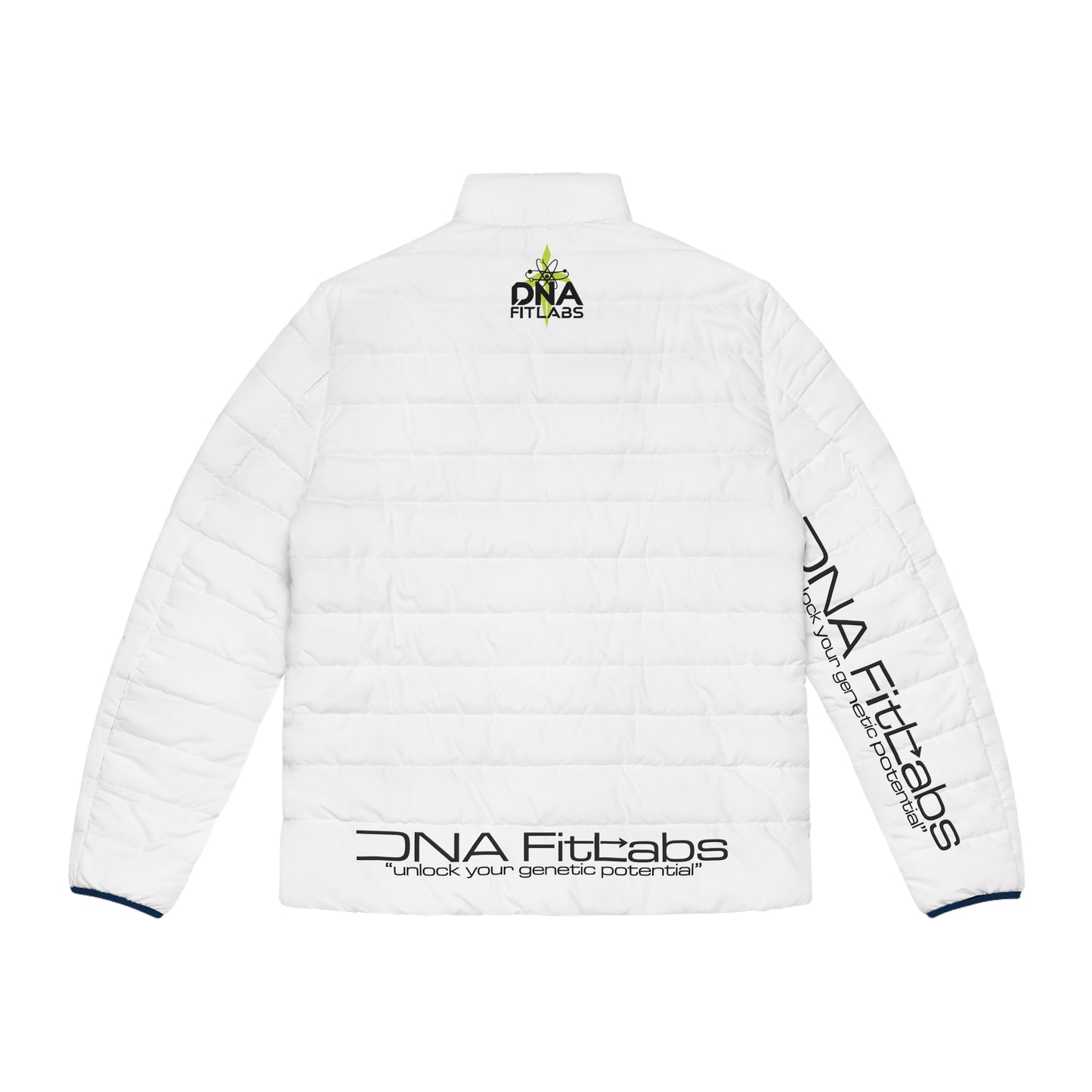 DNA Fit Labs Men's Puffer Jacket - Unlock Your Genetic Potential