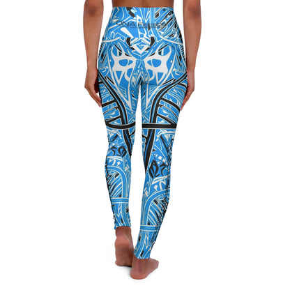 Vibrant High Waisted Yoga Leggings, Activewear, Fitness, Workout, Athleisure, Yoga, Exercise, Gift for Her