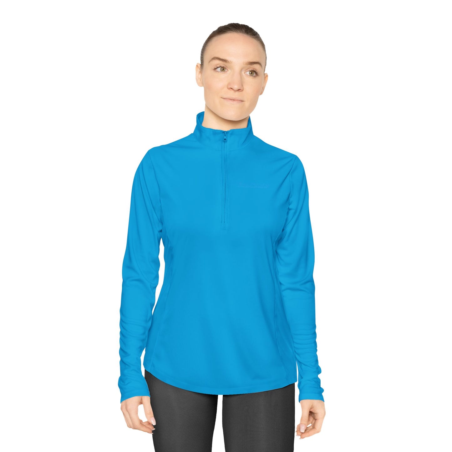 Ladies Quarter-Zip Pullover, Stylish Activewear, Comfort Layer, Sports Gift, Casual Chic Top, Fitness Apparel
