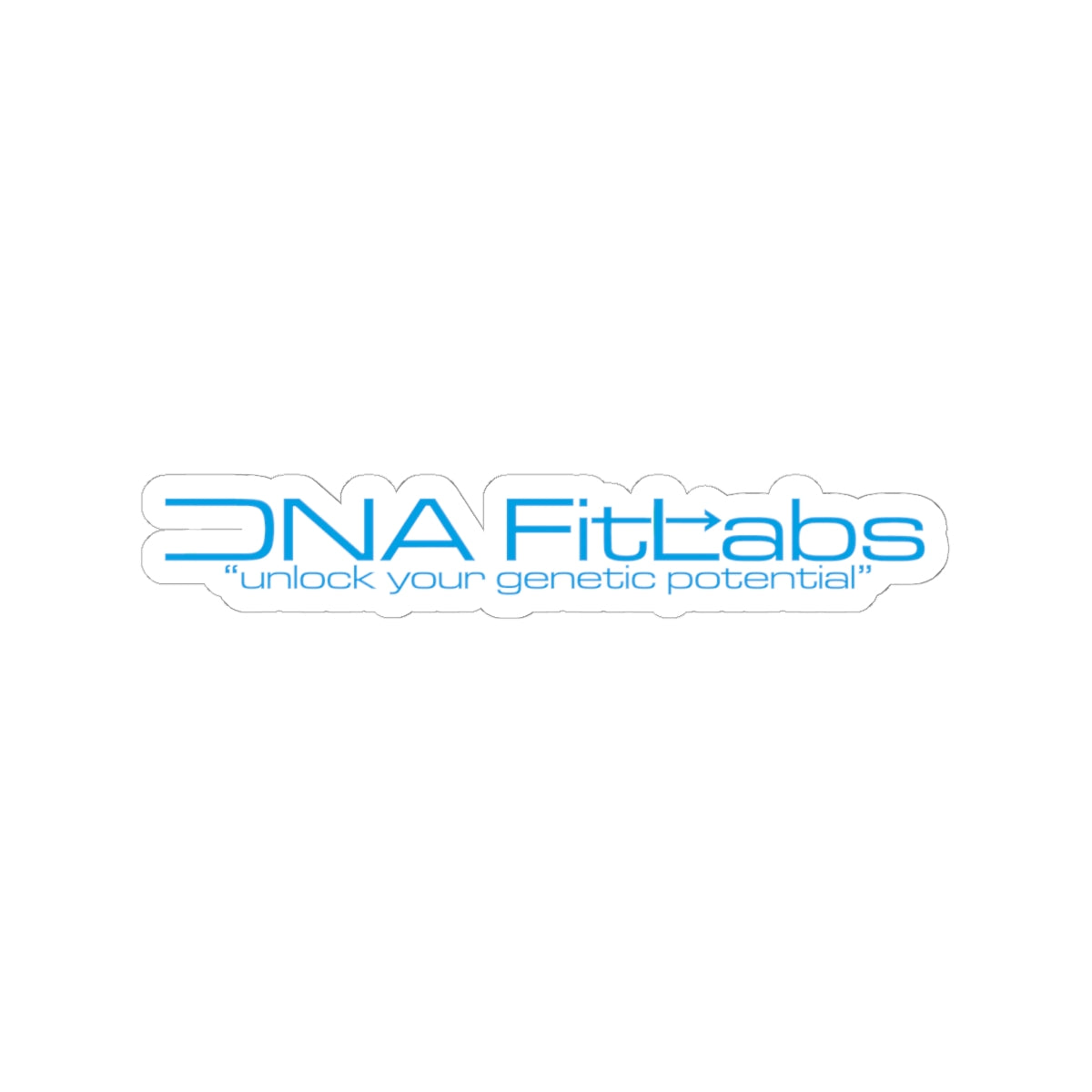 DNA Fit Labs Kiss-Cut Stickers | Fitness Motivation Decals, Laptop Stickers, Gym Decor, Unlock Your Potential, Unique Gift