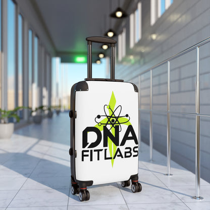 Stylish Suitcase with DNA Fitlabs Design, Travel Essentials, Gym Bag for Fitness Lovers, Personalized Luggage, Unique Travel Gear