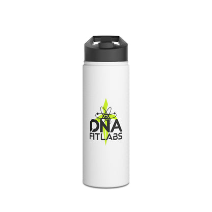 DNA Fit Labs Stainless Steel Water Bottle - Durable Hydration for Fitness, Gym, Outdoors, Sports, Travel