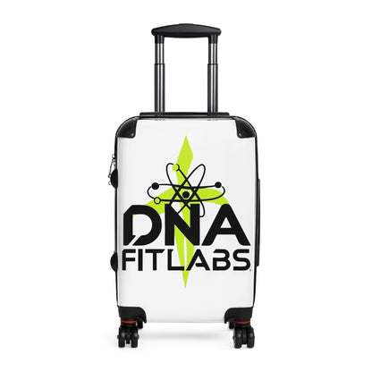 Stylish Suitcase with DNA Fitlabs Design, Travel Essentials, Gym Bag for Fitness Lovers, Personalized Luggage, Unique Travel Gear