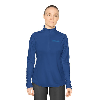 Ladies Quarter-Zip Pullover, Stylish Activewear, Comfort Layer, Sports Gift, Casual Chic Top, Fitness Apparel
