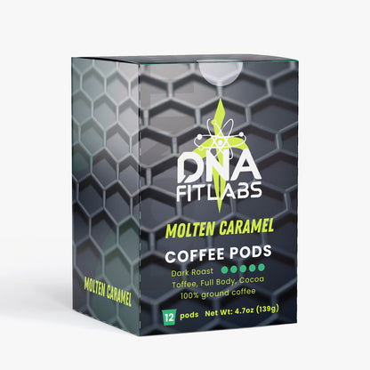 DNA FitLabs Molten Caramel Coffee Pods (Dark Roast)