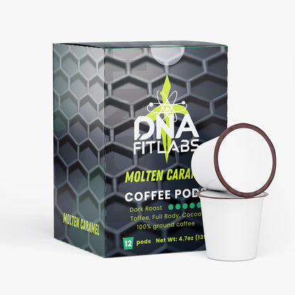 DNA FitLabs Molten Caramel Coffee Pods (Dark Roast)