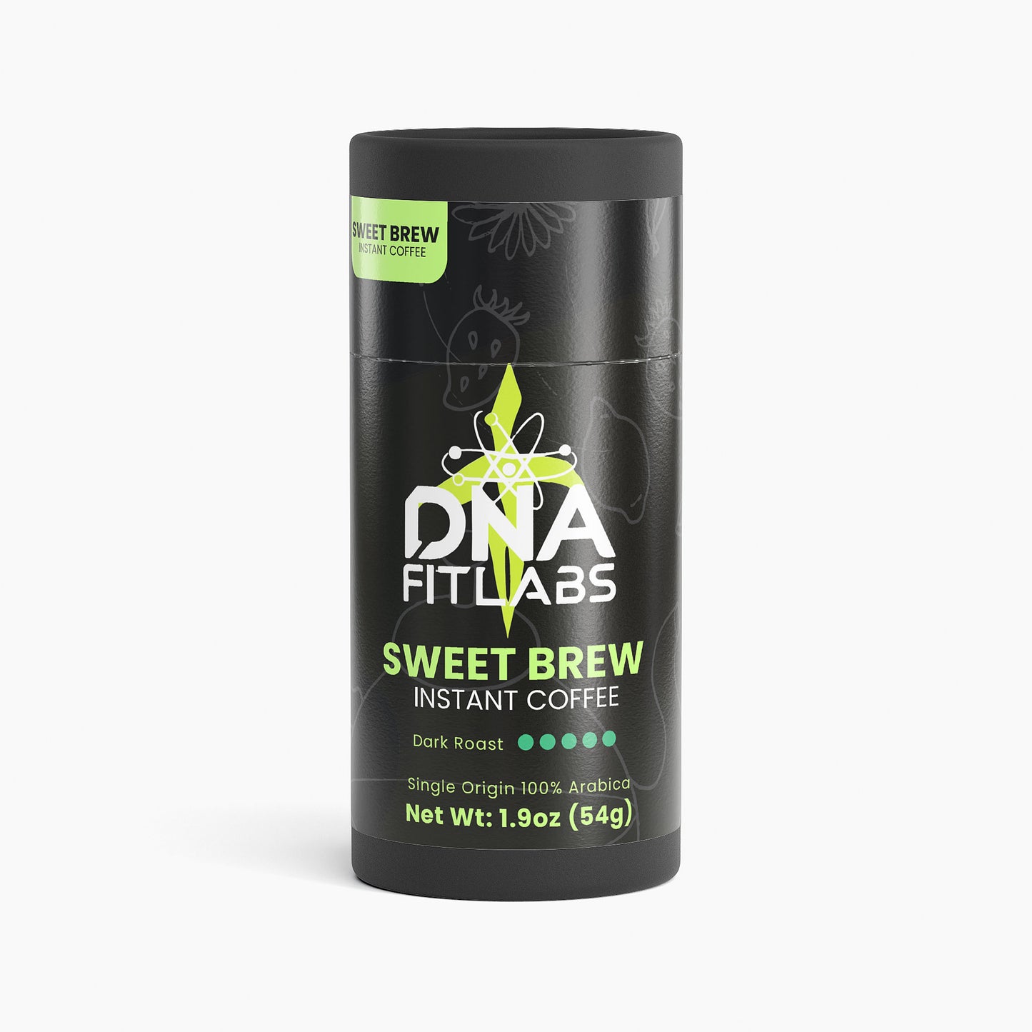 DNA FitLabs Sweet Brew Instant Coffee (Dark Roast)