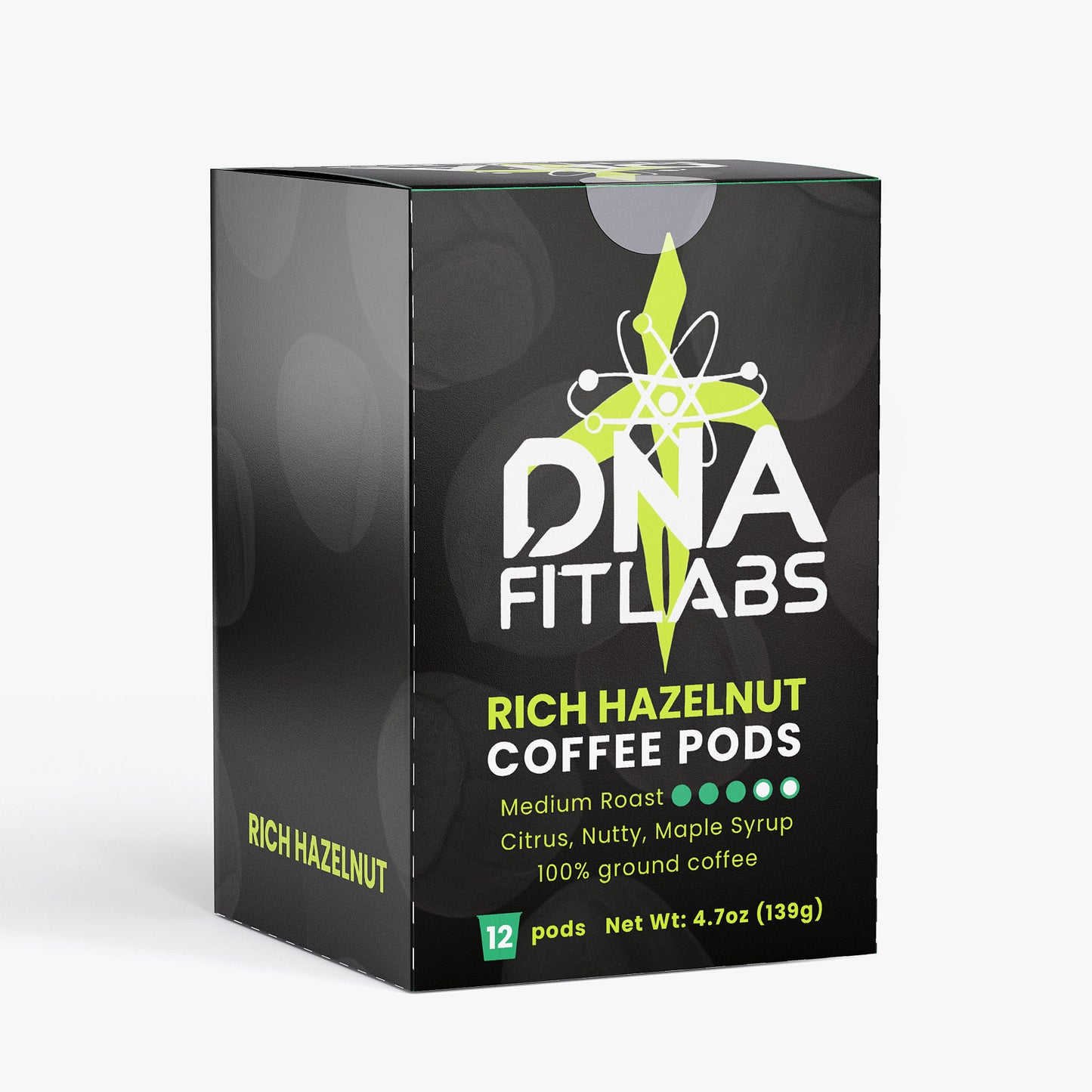 DNA FitLabs Rich Hazelnut Coffee Pods (Medium Roast)