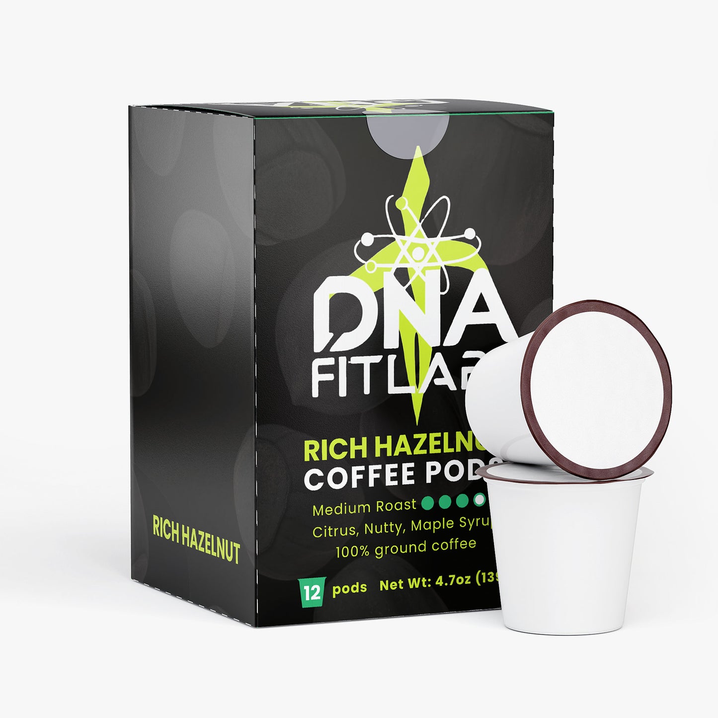 DNA FitLabs Rich Hazelnut Coffee Pods (Medium Roast)
