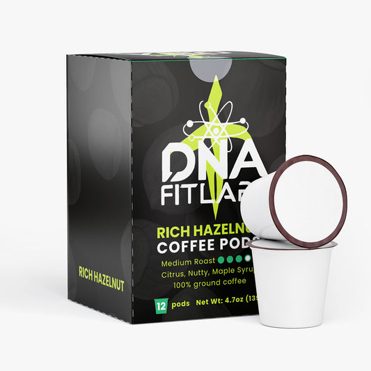 DNA FitLabs Rich Hazelnut Coffee Pods (Medium Roast)