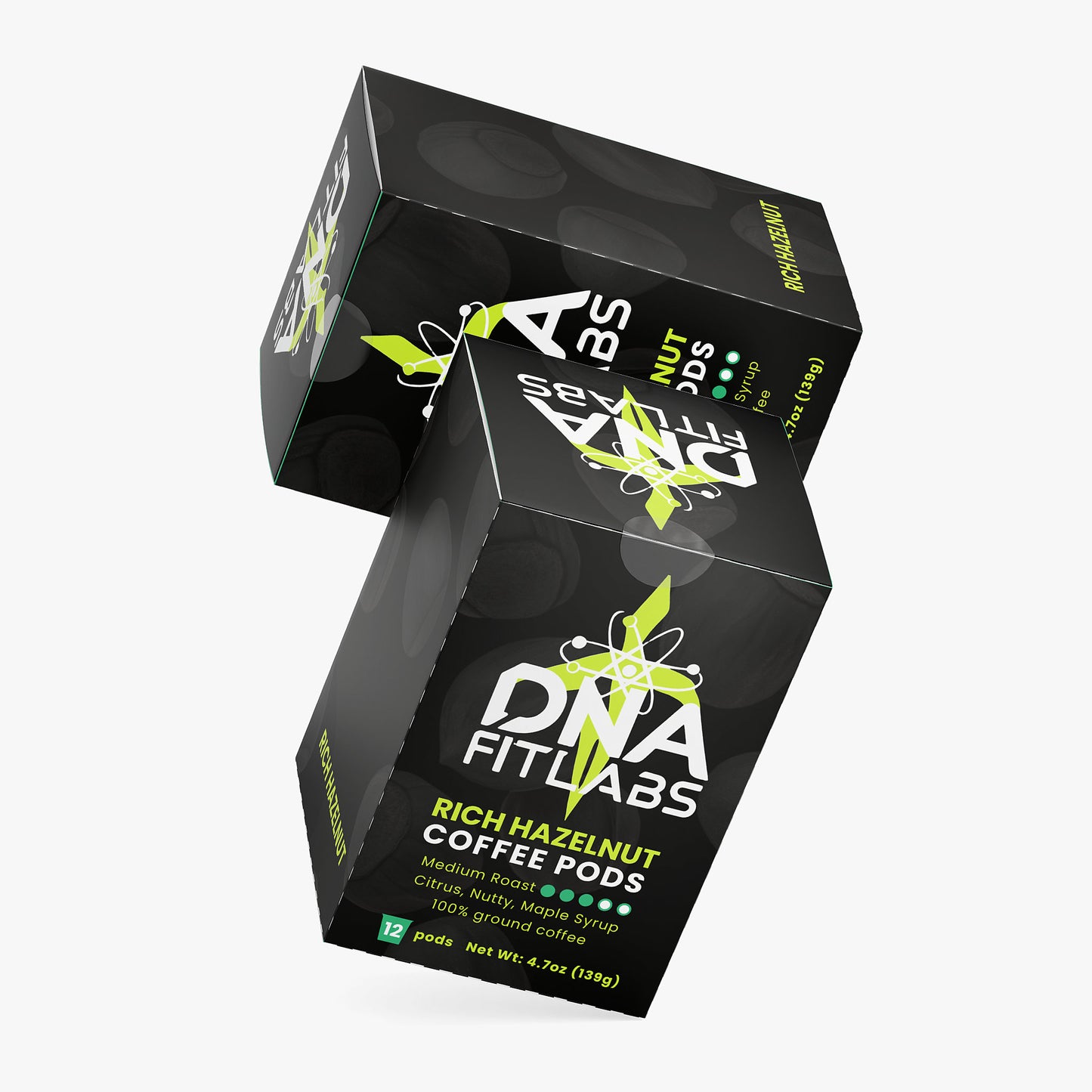 DNA FitLabs Rich Hazelnut Coffee Pods (Medium Roast)