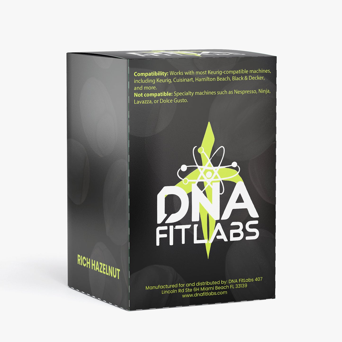 DNA FitLabs Rich Hazelnut Coffee Pods (Medium Roast)
