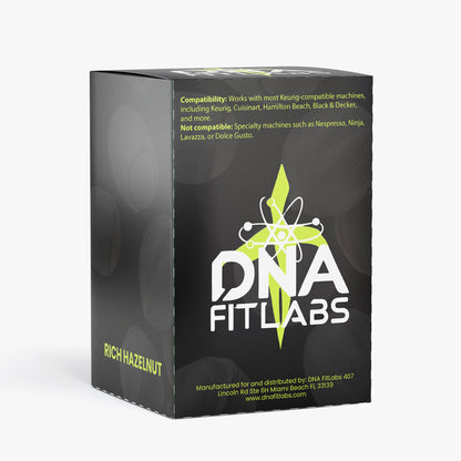 DNA FitLabs Rich Hazelnut Coffee Pods (Medium Roast)