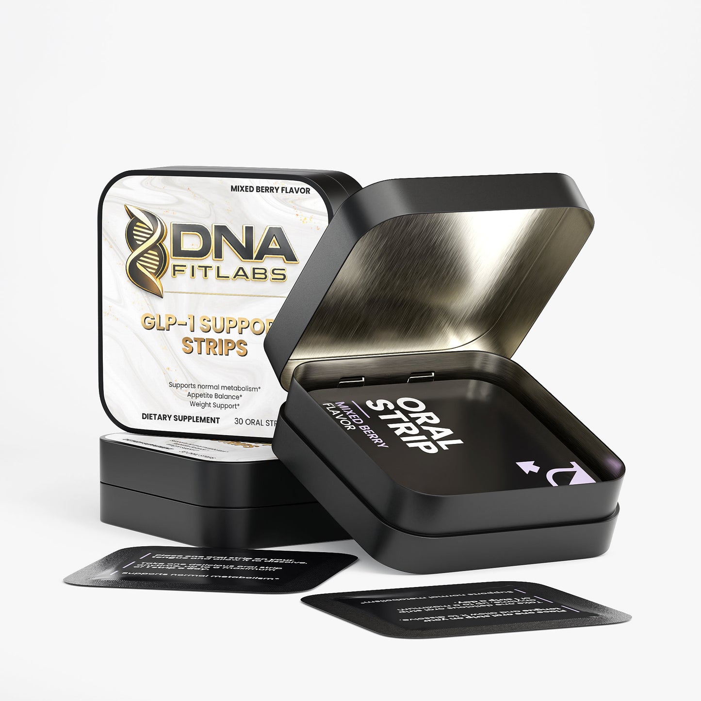 DNA FitLabs GLP-1 Support Appetite Balance & Weight Support Strips