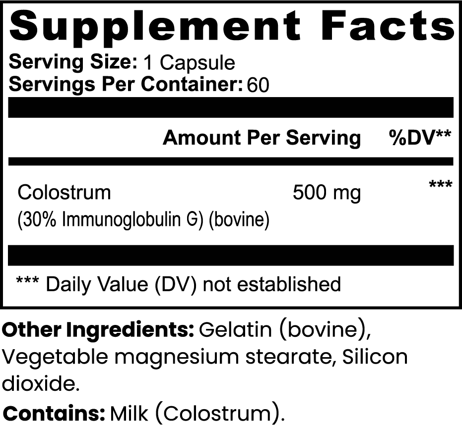 Capsules de colostrum