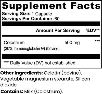 Capsules de colostrum