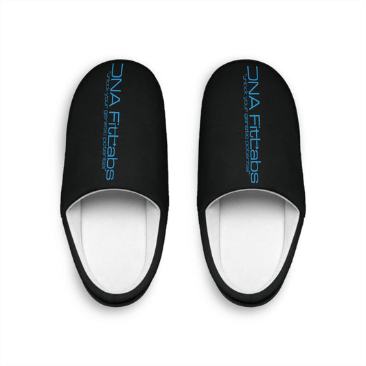 Cozy Indoor Slippers for Men, Personalized Comfort Slippers, Gift for Home, Relaxation Shoes, DNA Fittabs Style