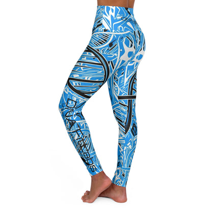 Vibrant High Waisted Yoga Leggings, Activewear, Fitness, Workout, Athleisure, Yoga, Exercise, Gift for Her