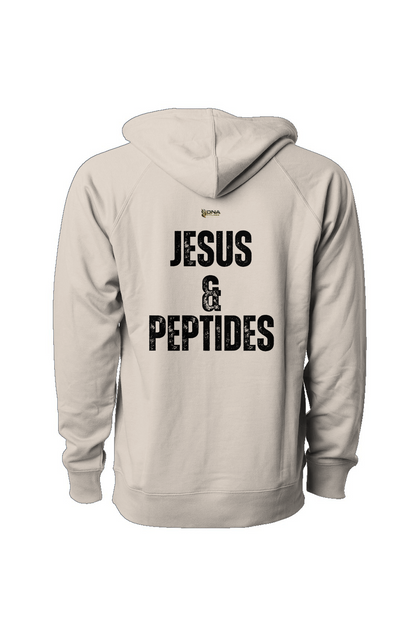 Powered By Jesus & Peptides Icon Loopback Terry Hooded Sweatshirt