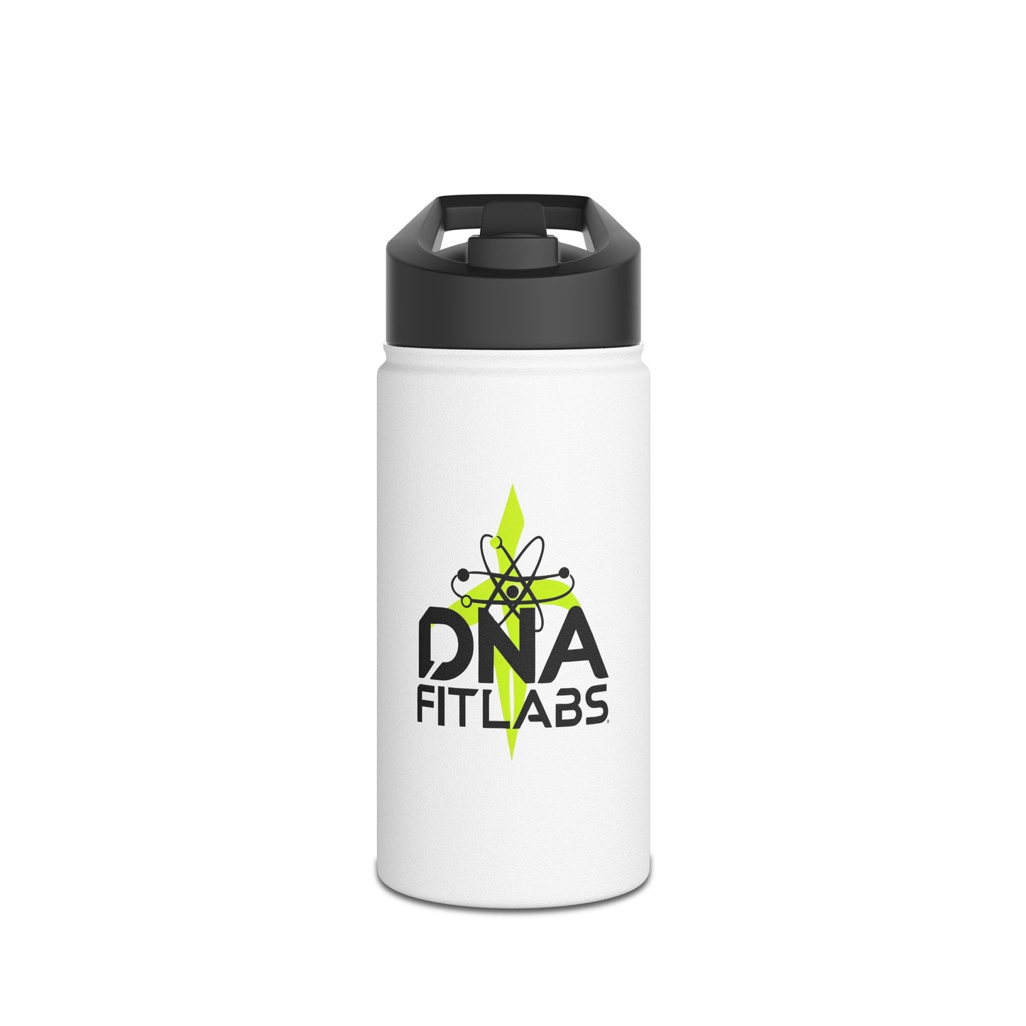DNA Fit Labs Stainless Steel Water Bottle - Durable Hydration for Fitness, Gym, Outdoors, Sports, Travel