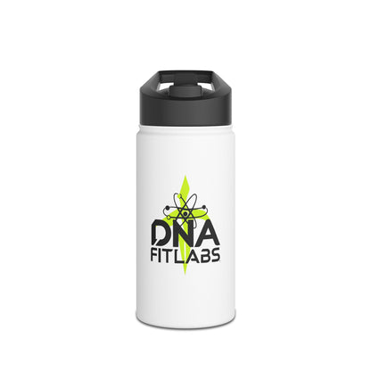 DNA Fit Labs Stainless Steel Water Bottle - Durable Hydration for Fitness, Gym, Outdoors, Sports, Travel