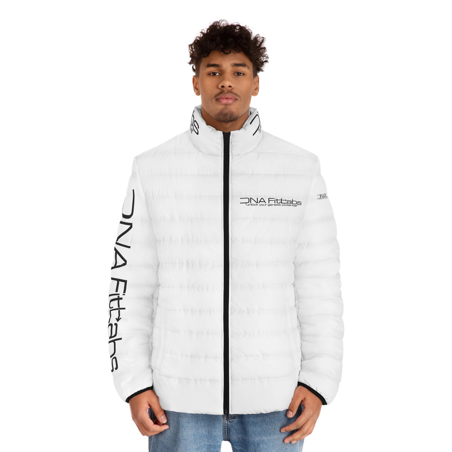 Stylish Men's Puffer Jacket (white), Lightweight Outerwear, Winter Fashion, Casual Wear, Gift for Him, Trendy Jacket