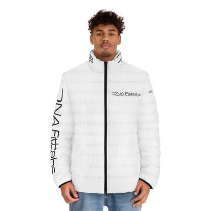 Stylish Men's Puffer Jacket (white), Lightweight Outerwear, Winter Fashion, Casual Wear, Gift for Him, Trendy Jacket