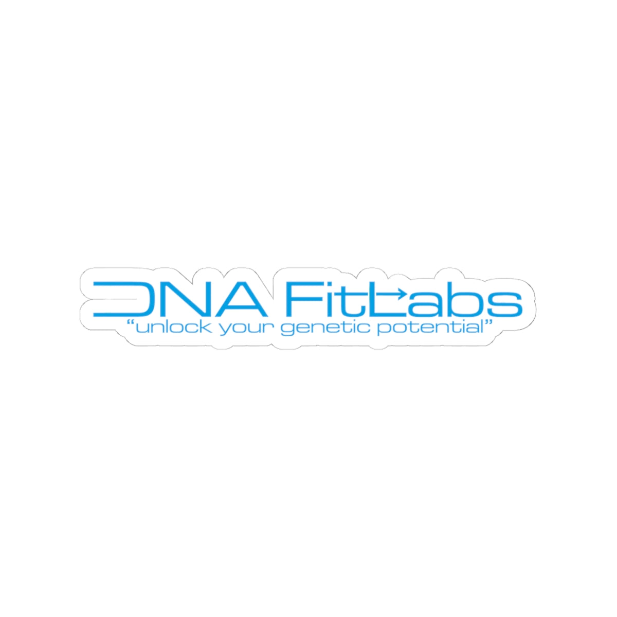 DNA Fit Labs Kiss-Cut Stickers | Fitness Motivation Decals, Laptop Stickers, Gym Decor, Unlock Your Potential, Unique Gift