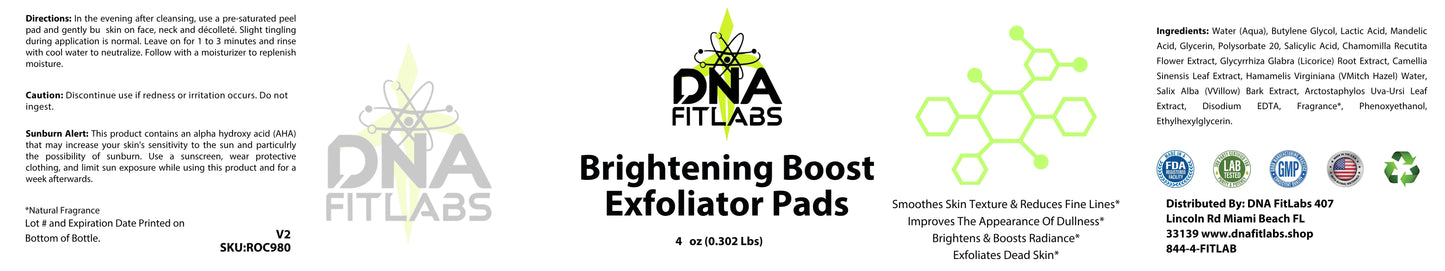Brightening Boost Exfoliator Pads