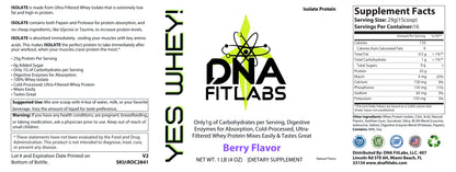 YES WAY 1lb Whey Armor Isolate Protein Berry