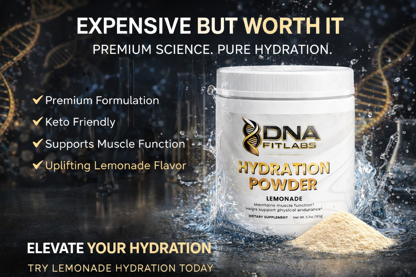 DNA FitLabs Hydration Powder (Lemonade)